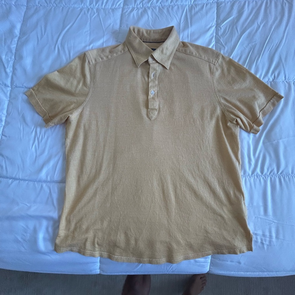 Eton contemporary yellow polo men’s L